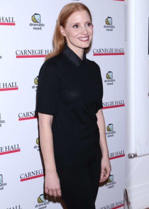 Jessica Chastain - The Children's Monologues at Carnegie Hall in NYC
